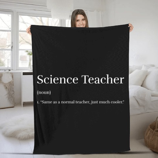 Science Teacher Fleece Blankets