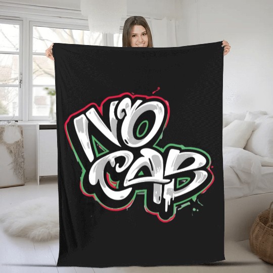 No Cap Graffiti Fleece Blankets – Bold Slang Street Art