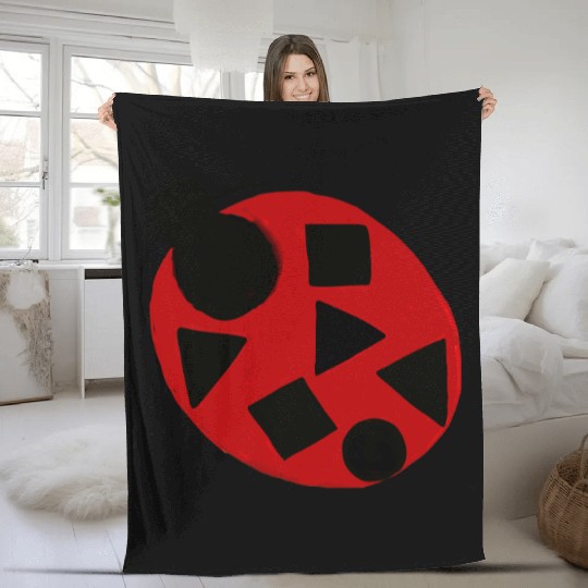 Ladybug insect Excepcionalis Fleece Blankets