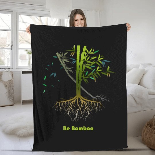 Be Bamboo: Grow Strong, Rise High Fleece Blankets