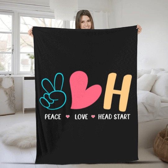 Head Start Crew School Teacher Fleece Blankets