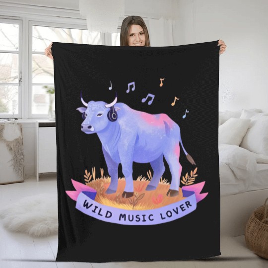 Bass-Bull Boris Fleece Blankets