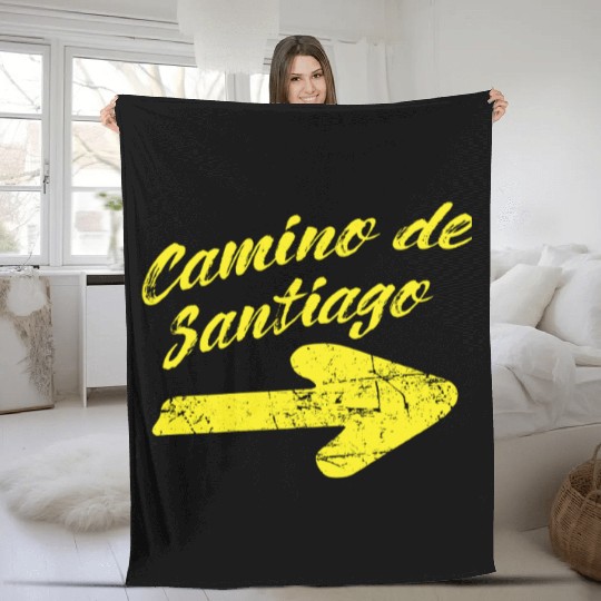Way of St. James Camino de Santiago Fleece Blankets
