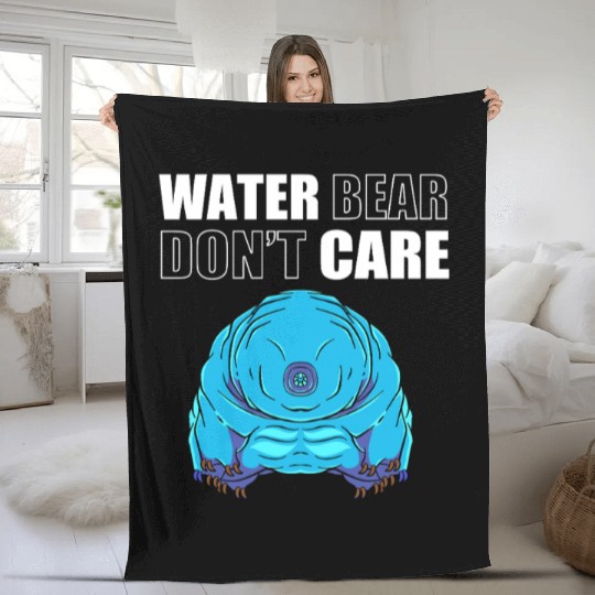 Tardigrade Science Biology Moss Pig Fleece Blankets
