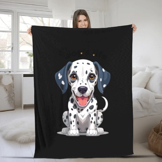 Dalmatian Fan Club – Unique Design Fleece Blankets