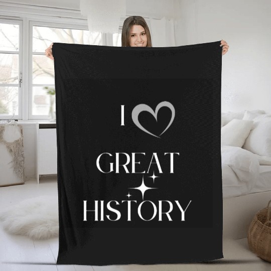 I BLACK HISTORY Fleece Blankets