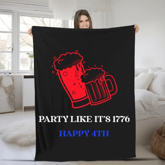 Party like it is 1776 - 4th of July Fleece Blankets