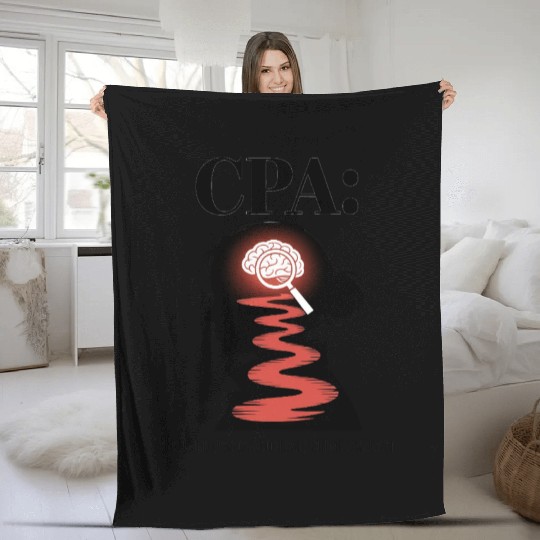 CPA Certified Psychological Crime Analyst Fleece Blankets