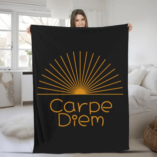 Carpe Diem Fleece Blankets