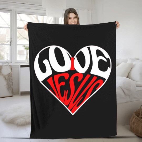 I love Jesus Fleece Blankets