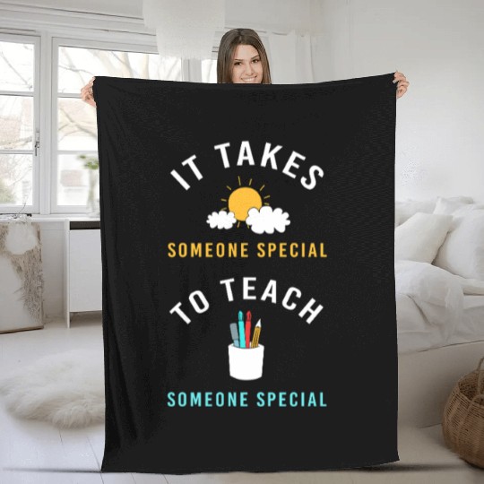 Sped Teacher Education Autism Fleece Blankets