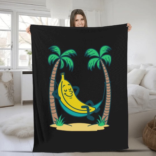 Banana Hammock Fleece Blankets