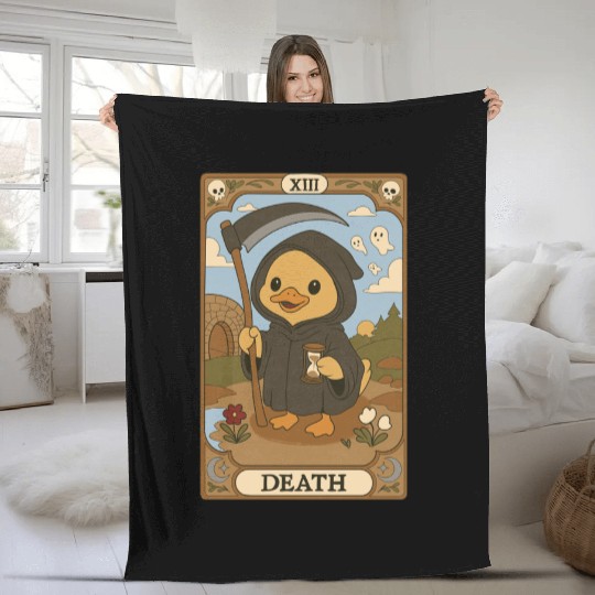 Duck Tarot - Death Fleece Blankets