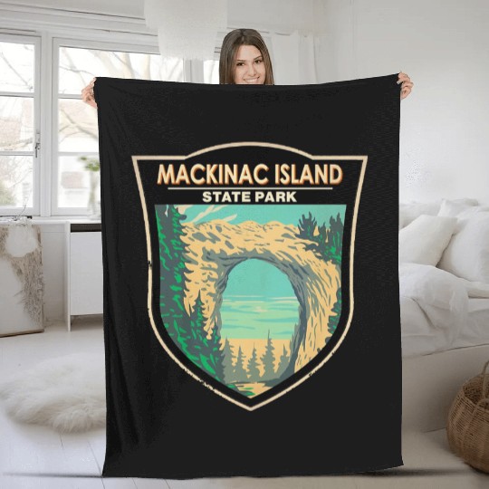 Mackinac Island Fleece Blankets