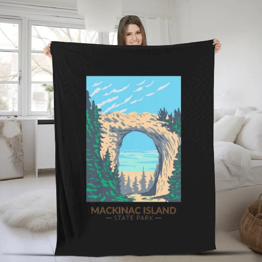 Mackinac Island Fleece Blankets