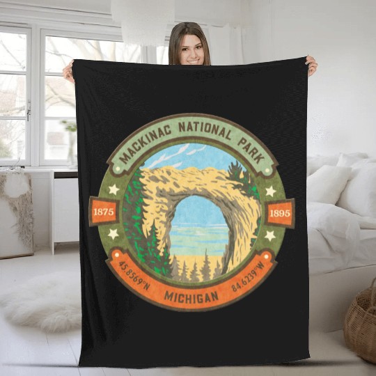 Mackinac Island Fleece Blankets