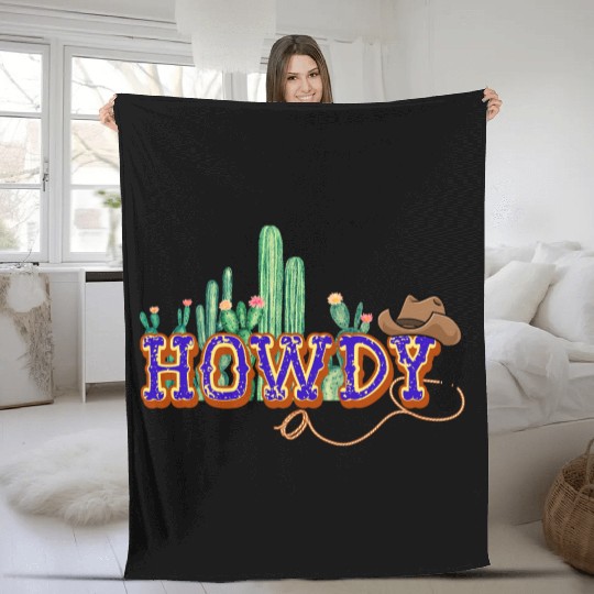 HOWDY! Fleece Blankets