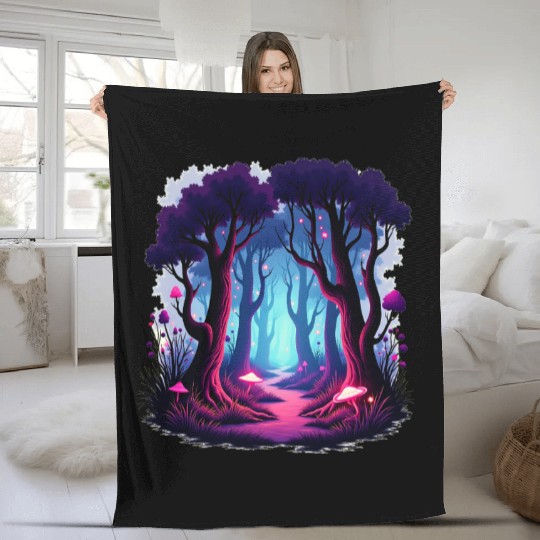 Enchanted Forest Dreamscape Fleece Blankets