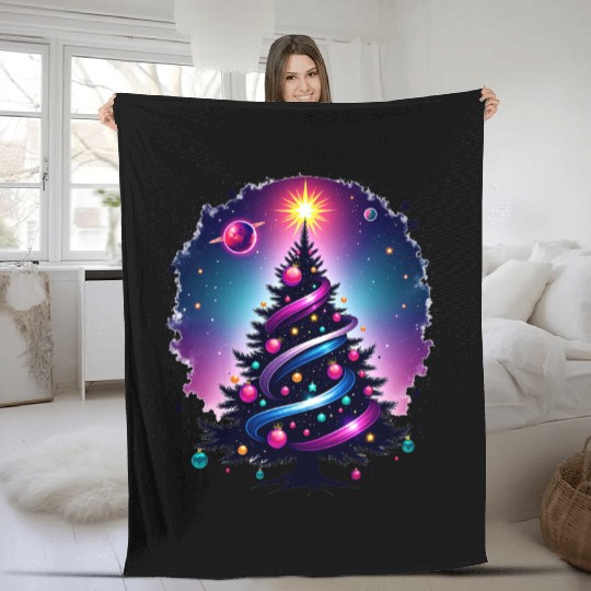 Galactic Tree of Life Fleece Blankets