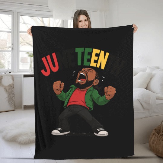 Say Juneteenth 1865 Fleece Blankets