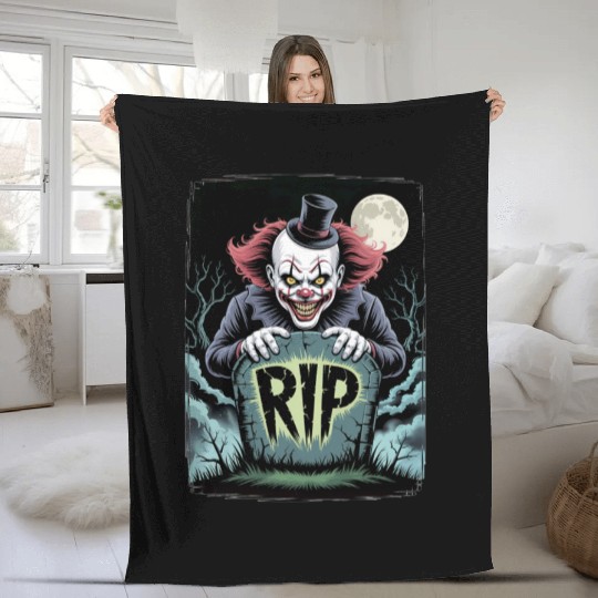 Halloween Horror Scary Thriller Trick Or Treat Fleece Blankets