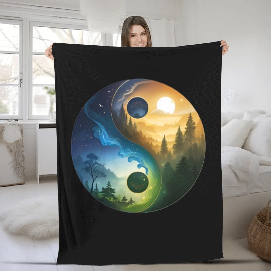 Zen Forest Fleece Blankets