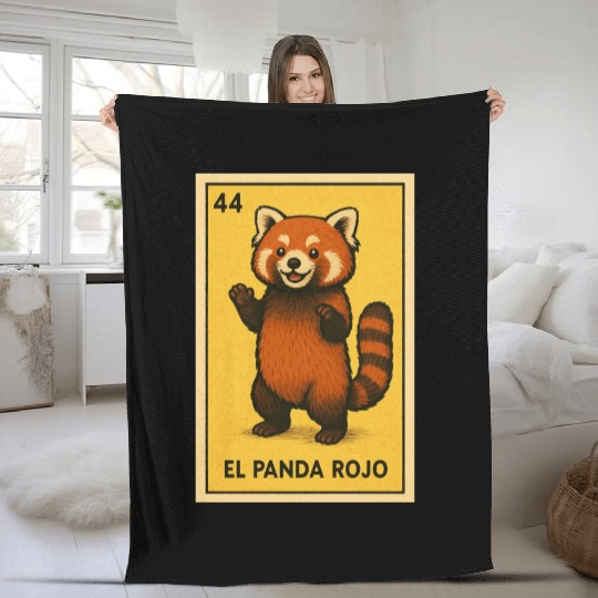 EL PANDA ROJO - THE RED PANDA - LA LOTERÍA Fleece Blankets