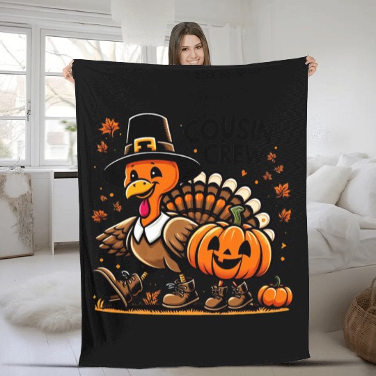 Halloween Cousin Crew Fleece Blankets