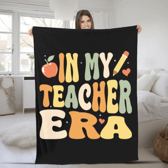 In My Teacher Era, Teacher Appreciation Gift Fleece Blankets
