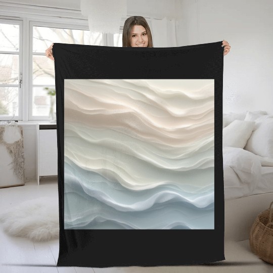 Take a Deep Breath – Calm Abstract Fleece Blankets