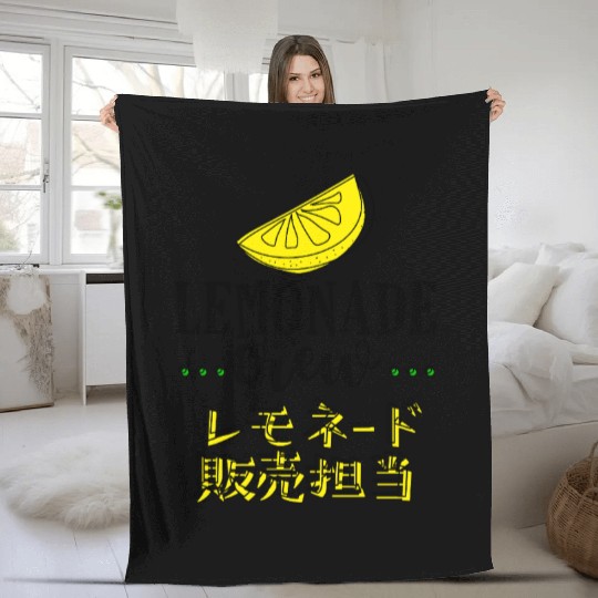 Lemonade Crew Retro Vintage Fleece Blankets
