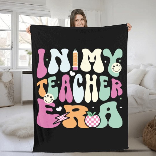 In My Teacher Era, Teacher Appreciation Gift Fleece Blankets