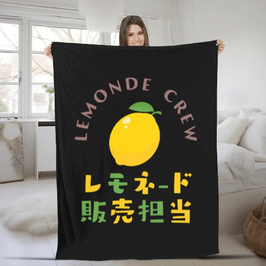 Lemonade Crew Kawaii Lemon Fleece Blankets