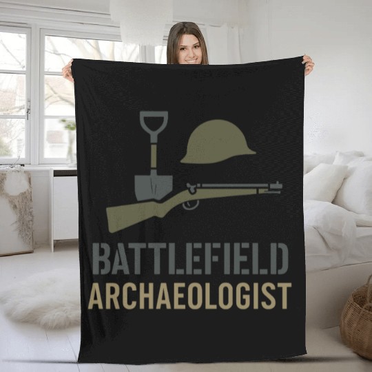 Military Historian Battlefield Research War Fleece Blankets