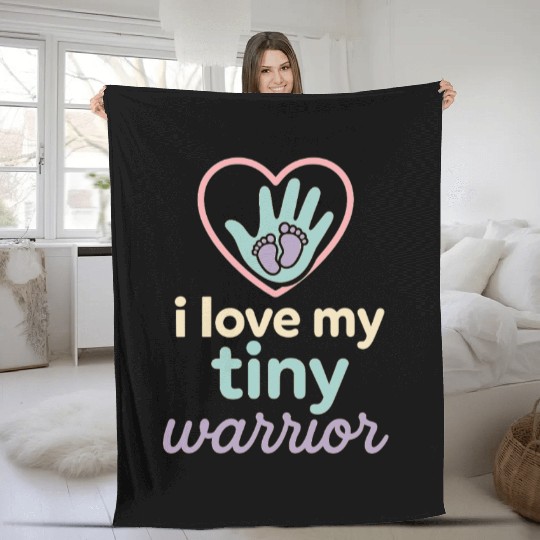 NICU Sibling Preemie Big Brother Big Sister Fleece Blankets