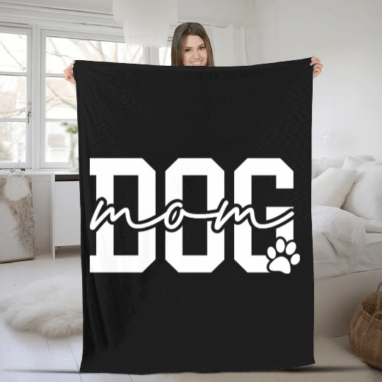 Dog Mom Cool Dog Moms Club Fleece Blankets