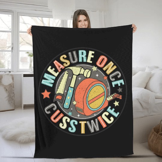 Funny Dad Fathers Day Fleece Blankets