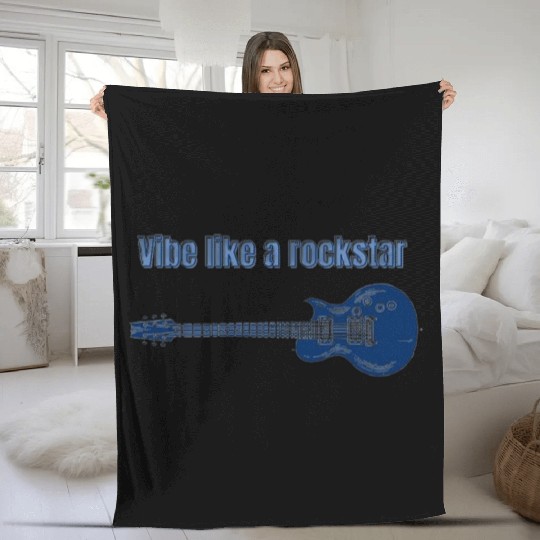 Rockstar Skull Fleece Blankets Design – Bold Grunge Style