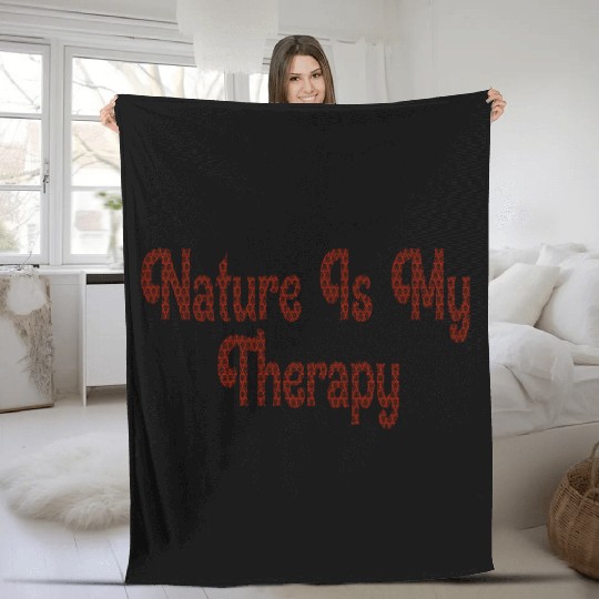 Calming Quote for Earth Lovers Fleece Blankets