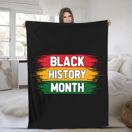 Black History Month Fleece Blankets