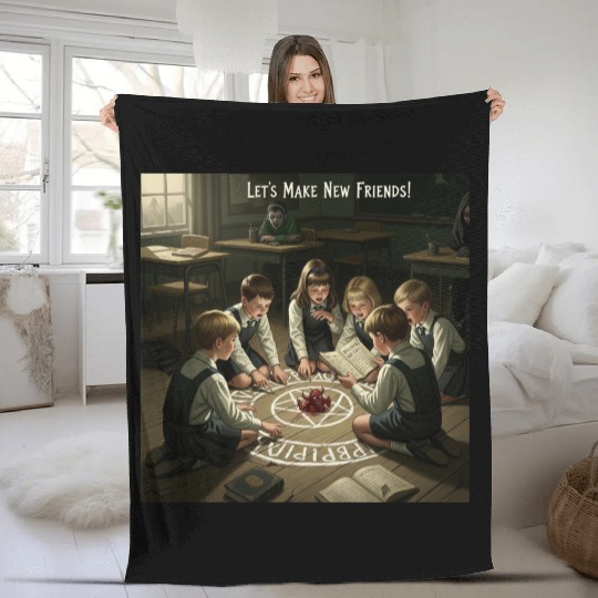 New Friends, Old Rituals Fleece Blankets