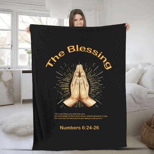 The Blessing Scripture - Bible Fleece Blankets