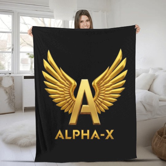 ALPHA-X OFFICAL 2025 LOGO Fleece Blankets