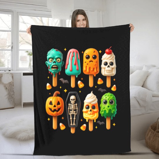 Summer Ween Fleece Blankets