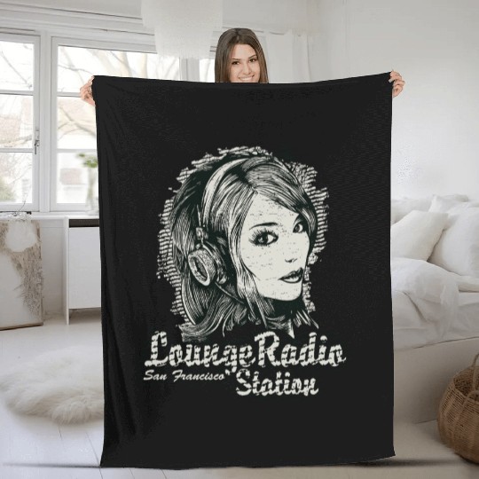 Lomae Radio San Francisco Station Fleece Blankets