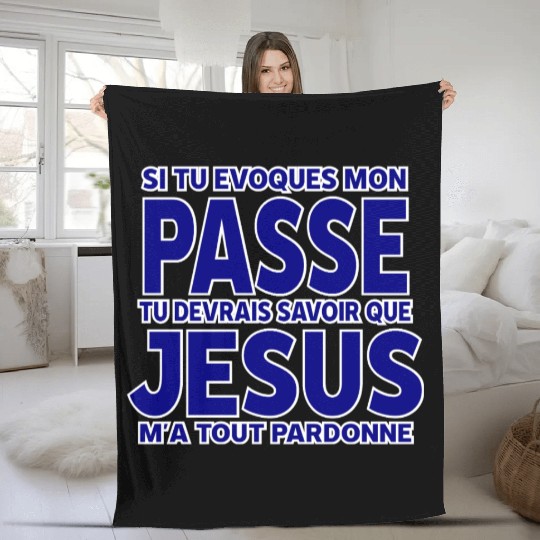 Christian design in French Fleece Blankets