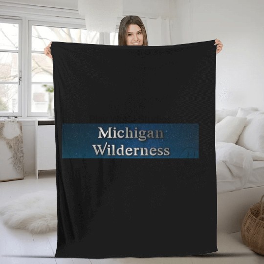 Michigan Wilderness Fleece Blankets