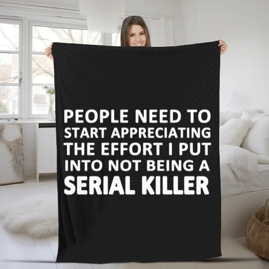 Serial Killer Fleece Blankets