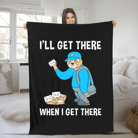 Postal Worker Delivery Mailman Fleece Blankets