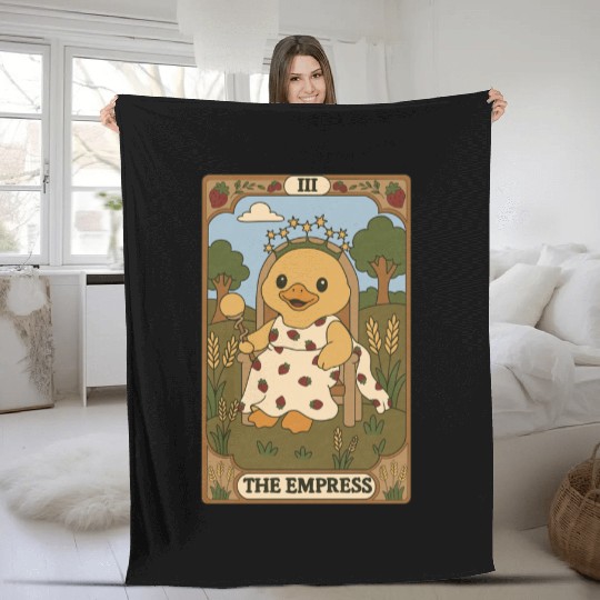 Duck Tarot - The Empress Fleece Blankets